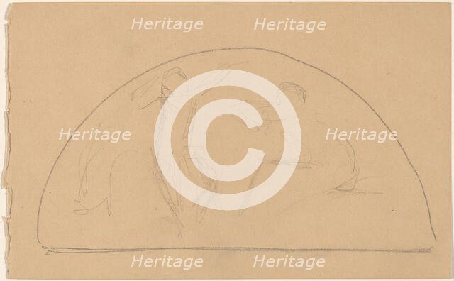 Study for a Lunette, 1890/1897. Creator: Charles Sprague Pearce.