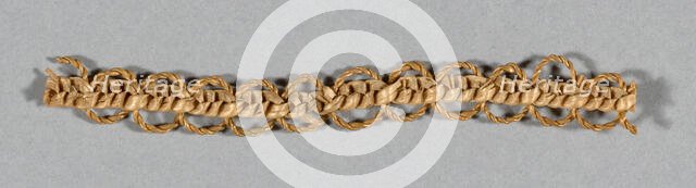 Fragment (Bonnet Trim), Europe, 1850. Creator: Unknown.