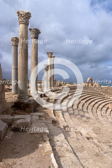 Libya, Leptis Magna, Theatre, 2007. Creator: Ethel Davies.