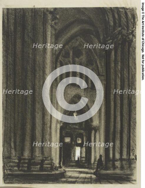 A Grand and Shadowy Grove of Marble, c. 1903. Creator: Joseph J Pennell.