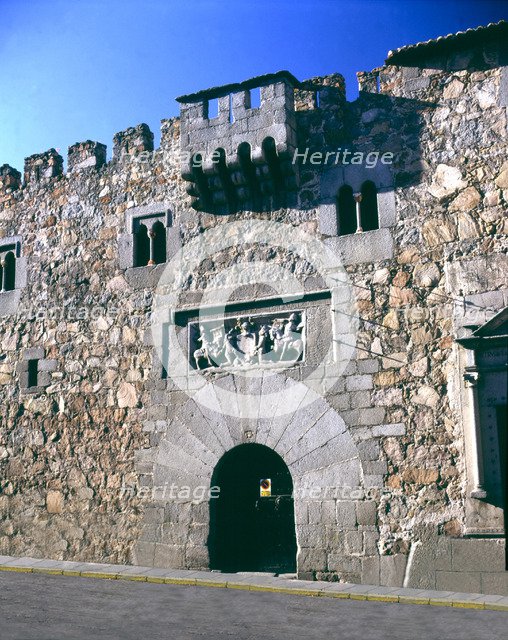 Façade of the Davila Palace in Avila.