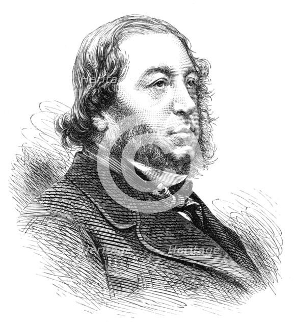 The late Baron Meyer de Rothschild, 1874. Creator: Unknown.