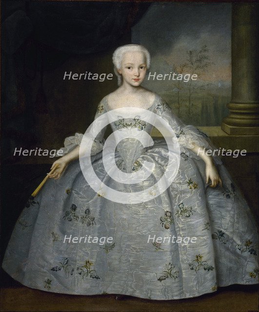 Portrait of Sarah Eleanore von Fermor, c. 1750. Artist: Vishnyakov, Ivan Yakovlevich (1699-1761)