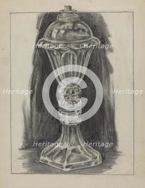 Lamp, 1935/1942. Creator: Gilbert Sackerman.