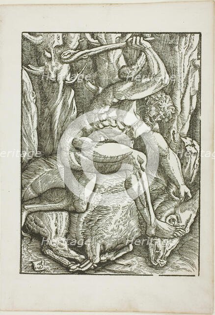 The Labors of Hercules: Hercules Subduing the Erymanthian Boar, c. 1528. Creator: Gabriel Salmon.