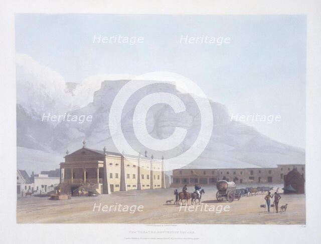 New Theatre, Hottentot Square, Africa, 1804. Creator: Samuel Daniell.