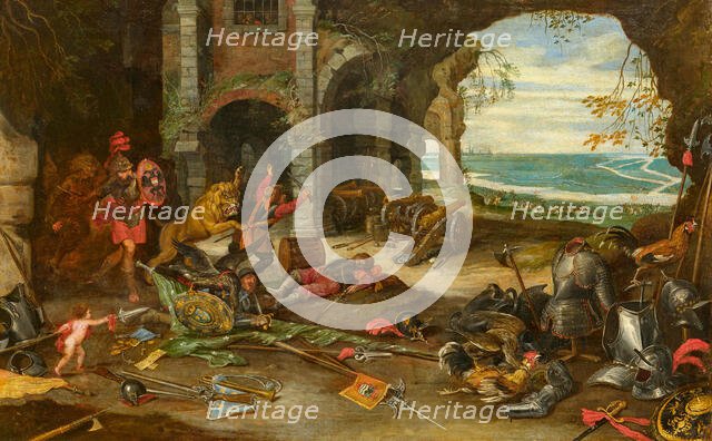 Allegorical depiction of the struggle in Europe, ca 1648. Creator: Brueghel, Jan, the Younger (1601-1678).