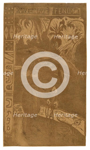 Nave nave fenua (Delightful Land), from the Noa Noa Suite, 1893–94. Creator: Paul Gauguin.