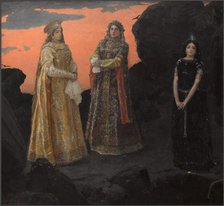 Three queens of the underground kingdom, 1879. Creator: Vasnetsov, Viktor Mikhaylovich (1848-1926).