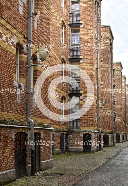 Cite Hellemans, Rue Blaes, Brussels, Belgium, (c1905-1914), c2014-2017. Artist: Alan John Ainsworth.