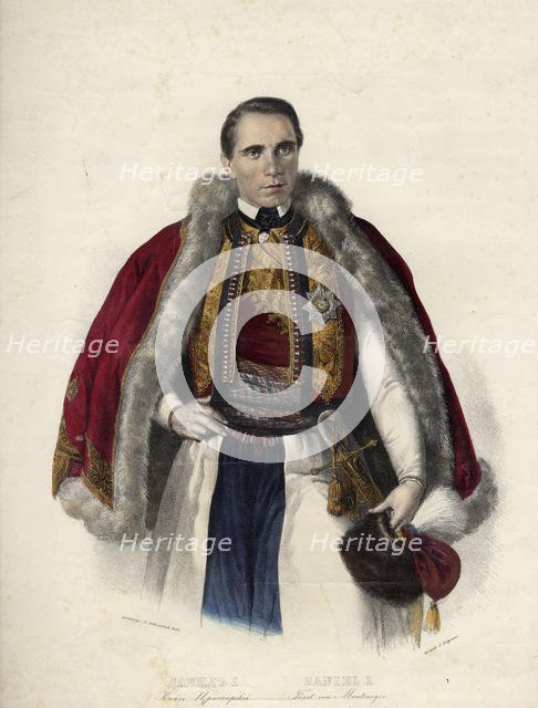 Danilo I (1826-1860), Prince of Montenegro, 1853. Artist: Anonymous  