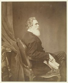 Untitled (Man in Chair, Profile), 1855/1869. Creator: Antoine-Samuel Adam-Salomon.