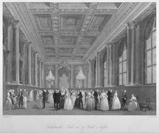 Interior view of the Goldsmiths' Hall on a ball night, City of London, 1840.                Artist: Harden Sidney Melville       