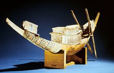Model of a boat, Ancient Egyptian, 18th Dynasty, c1325 BC. Artist: Unknown