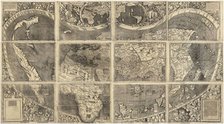 World map Universalis Cosmographia, 1507. Artist: Waldseemüller, Martin (ca 1472-1520)