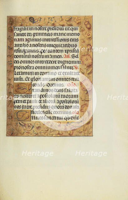 Decorated Text Page; Spinola Hours, about 1510-1520. Creator: Unknown.