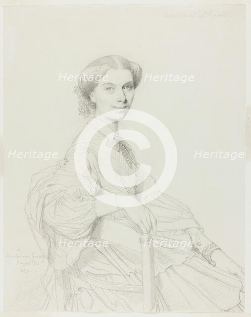 Madame Charles Gounod, 1859. Creator: Jean-Auguste-Dominique Ingres.