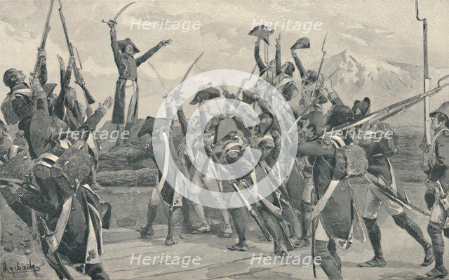 'Rampon's Soldiers Taking The Oath Never To Surrender', 1796, (1896). Artist: Unknown.
