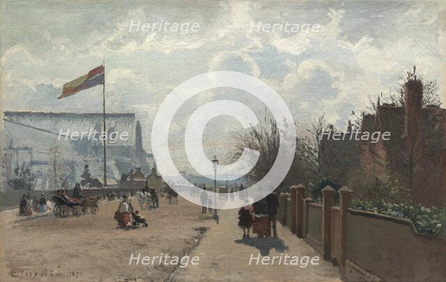 The Crystal Palace, 1871. Creator: Camille Pissarro.
