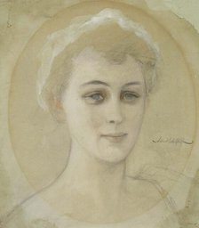 Portrait Study of Baroness Naomi (Emi) de la Chapelle, 1893. Creator: Albert Edelfelt.