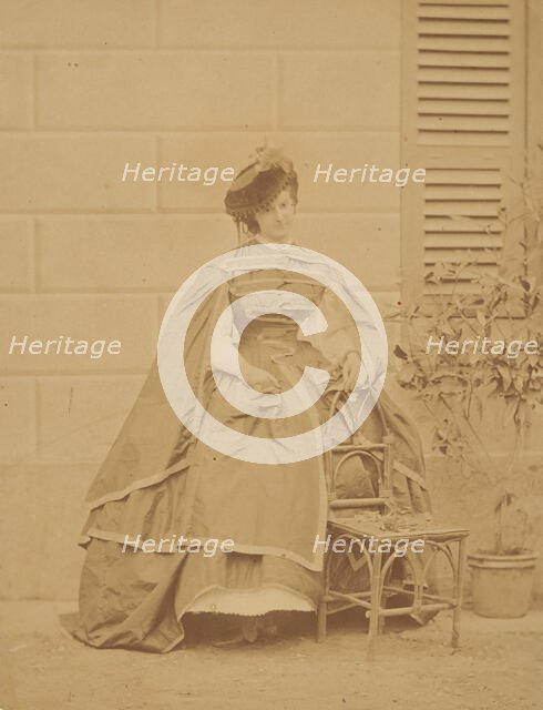 La robe de taffetas, 1860s. Creator: Pierre-Louis Pierson.