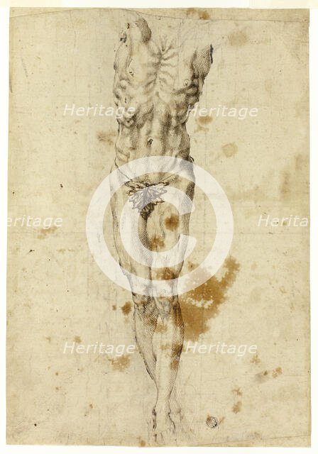 Crucified Christ or Marsyas, 1585/95. Creator: Unknown.