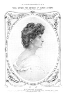 Their Graces: the Leaders of British Society - No. VII. - the Duchess of Devonshire, 1909. Creator: George C Wilmshurst.