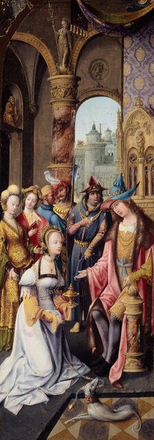 King Solomon Receiving the Queen of Sheba, 1515/20. Creator: Master of the Antwerp Adoration.