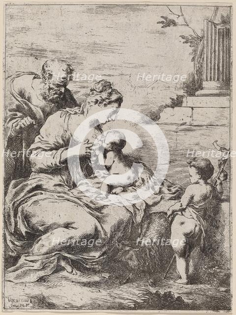 The Holy Family with Saint John. Creator: Bartolomeo Biscaino.