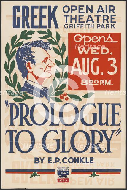 Prologue to Glory, Los Angeles, [193-]. Creator: Unknown.
