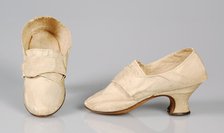 Shoes, British, 1750-69. Creator: Unknown.