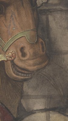 Horse's head, 1500-1550. Creator: School of Raphael.
