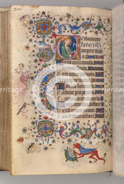 Hours of Charles the Noble, King of Navarre (1361-1425): fol. 102v, Text, c. 1405. Creator: Master of the Brussels Initials and Associates (French).