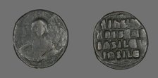 Anonymous Follis (Coin), 976-1028, attributed to Basil II and Constantine VIII. Creator: Unknown.