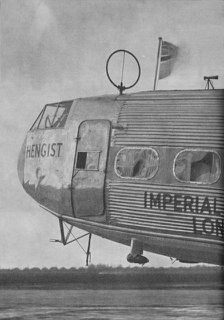 Aerial equipment on the Imperial Airways liner Hengist, c1936 (c1937). Artist: Marconi's Wireless Telegraph Co Ltd.