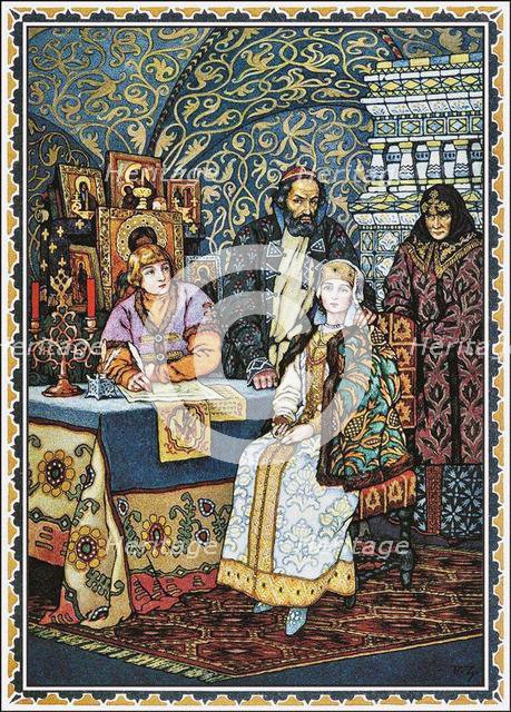 Boris Godunov and his Family, 1927. Artist: Zvorykin, Boris Vasilievich (1872-after 1935)