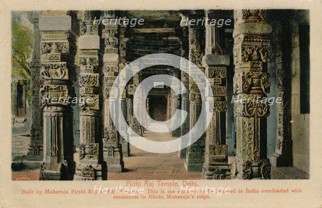'Pirthi Raj Temple, Delhi', c1900. Artist: Unknown.