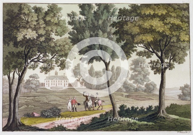 George Washington's House at Mount Vernon, Virginia, USA, c1820-1839. Artist: Paolo Fumagalli