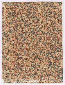 Sheet with overall splotchy pattern, 19th century. Creator: Anon.