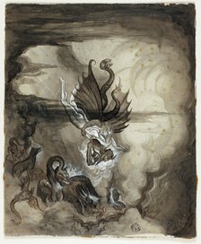 Descent to Hell, n.d. Creators: Henry Fuseli, Theodore Matthias von Holst.
