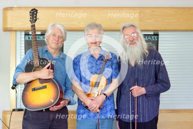 Mike Piggott’s Hot Club Trio, The Hawth, Crawley, West Sussex, 20 July 2025. Creator: Brian O'Connor.