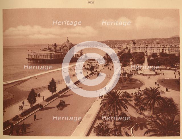 'The Gardens and the Jetty Palace, Nice', 1930. Creator: Unknown.