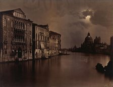 [Night View of the Grand Canal, Venice], ca. 1875. Creator: Carlo Naya.