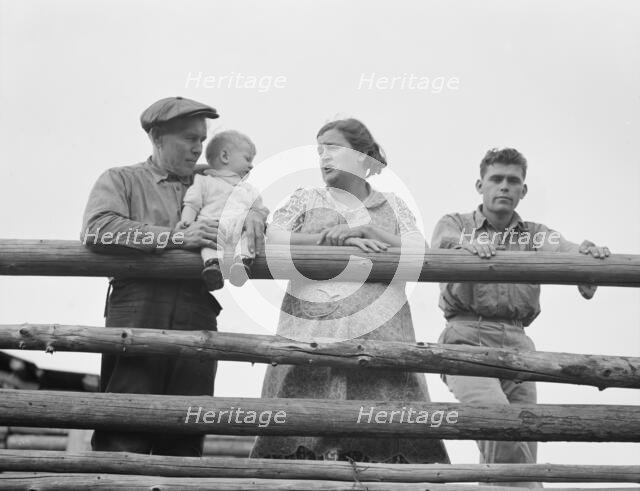 Possibly: Stump rancher and wife, Priest River Penninsula, Bonner County, Idaho, 1939. Creator: Dorothea Lange.