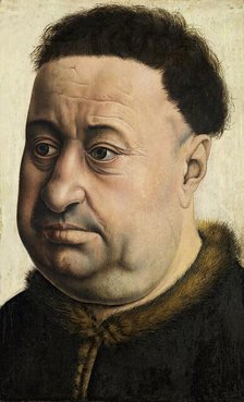 Portrait of a Stout Man. Robert de Masmines (?), 1425. Creator: Robert Campin.
