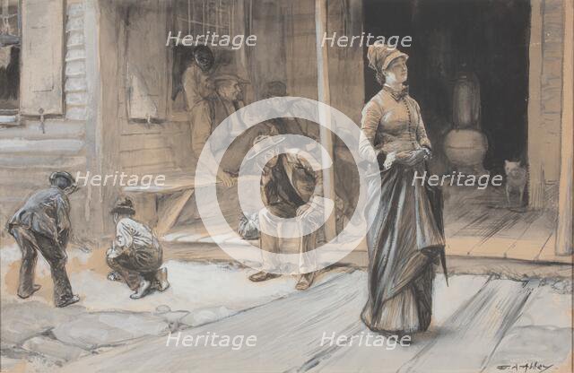 With Pride Upon Her Brow, c. 1878. Creator: Edwin Austin Abbey.