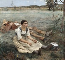 'The Haymakers', 1880. Artist: Jules Bastien-Lepage