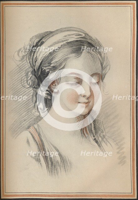 'Head of a Girl', c1746. Artist: Francois Boucher.