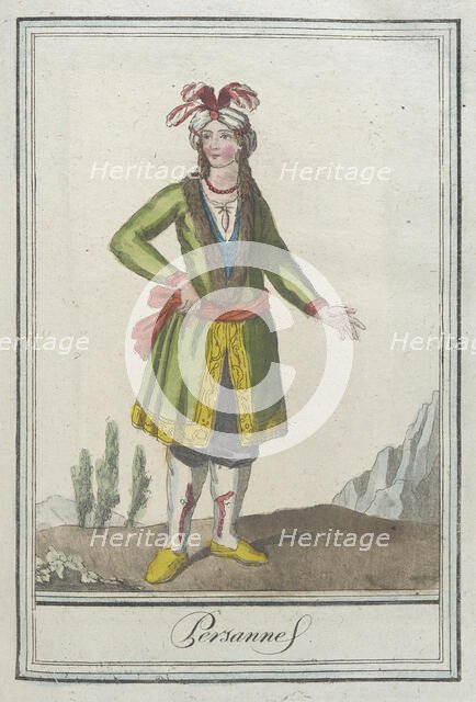 Costumes de Différents Pays, 'Persanne', c1797. Creators: Jacques Grasset de Saint-Sauveur, LF Labrousse.