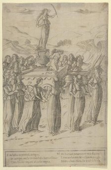 The Triumph of Chastity, ca. 1480-90. Creator: Francesco Rosselli.